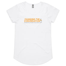 Load image into Gallery viewer, Changing the Conversation - Womens Scoop Neck T-Shirt
