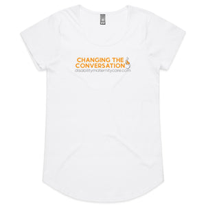 Changing the Conversation - Womens Scoop Neck T-Shirt